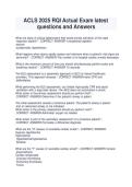 ACLS 2025 RQI Actual Exam latest &NewLine;questions and Answers