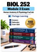 BIOL 252 Module 3 &ndash; Human Anatomy & Physiology II w&sol;Lab &lpar;2026&sol;2027&rpar; Actual Q&A &vert; Portage A&plus; Guarantee