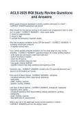 ACLS 2025 RQI Study Review Questions &NewLine;and Answers
