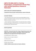ABFM ITE 2026&ndash;2027 In-Training Examination &vert; Comprehensive Exam Prep with Verified Questions&comma; Answers & Rationales