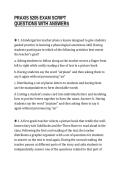 PRAXIS 5205 EXAM SCRIPT&NewLine;QUESTIONS WITH ANSWERS