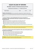Galen NSG 4800 &lpar;NSG4800&rpar; Transition to Professional Nursing Practice &vert; COMP 2 Comprehensive Review Exam &vert; 100&percnt; Updated &vert; Fall 2026&ndash;2027