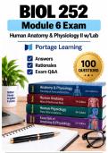 BIOL 252 Module 6 &ndash; Human Anatomy & Physiology II w&sol;Lab &lpar;2026&sol;2027&rpar; Actual Q&A &vert; Portage A&plus; Guarantee