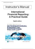 International Financial Reporting 8th Edition Instructor's Manual by Alan Melville &ndash; Complete Solutions to All Exercises & Problems