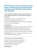 NFPA 99 Exam with Accurate Questions & Correct Answers &lpar;Verified Answers&rpar; and Full Deep Expert Rationales &vert; Latest &lpar;2026&sol;2027&rpar; Updated Version &lbrace;JUST RELEASED&rcub;