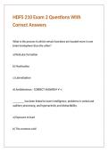 HDFS 210 Exam 2 Questions With Correct Answers