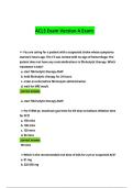 ACLS Exam Version A Exam Answers