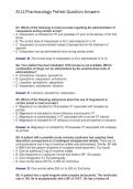 ACLS Pharmacology Pretest Question Answers&period;