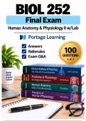 BIOL 252 Human Anatomy & Physiology II w&sol;Lab Modules 1&ndash;9 &plus; Final Exam Complete Bundle &lpar;2026&sol;2027&rpar; Actual Q&A &vert; Portage A&plus; Guarantee