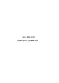 ACLS Pretest Annotated Answer Key