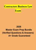 Contractors Business Law Exam Study Guide 2026 &vert; Contractor Licensing&comma; Contracts & Business Law Review