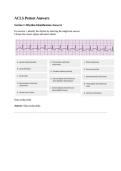 ACLS Pretest Answers - Rhythm Identification