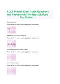 ACLS Pretest Exam Guide Questions and Answers with Verified Solutions Top Graded