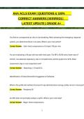 AHA ACLS EXAM &lowbar; QUESTIONS & ANSWERS