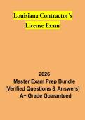 Louisiana Contractor&rsquo;s License Exam Study Guide 2026 &vert; LSLBC Contractor Exam Review & Preparation