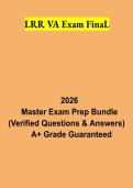 LRR VA Exam Final Study Guide 2026 &vert; Virginia Laws&comma; Rules & Regulations Funeral Service Exam Review