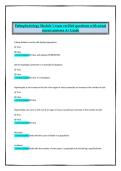 Pathophysiology Module 1 Exam Verified Questions with Actual Correct Answers &mdash; A&plus; Grade