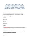 WGU D072 EXAM BUNDLE QUESTIONS WITH VERIFIED ANSWERS