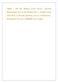 NR565 &sol; NR 565 Midterm Exam Review&colon; Advanced &NewLine;Pharmacology Care of the Fundamentals &mdash; Complete Study &NewLine;Guide Week 1-4 Practice Questions&comma; Answers & Rationales &vert; &NewLine;Chamberlain University &vert; 2026&sol;2027 Latest Update