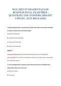 WGU D072 EXAM BUNDLE QUESTIONS WITH VERIFIED ANSWERS
