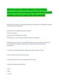 CDN Assessment 2 Clinical Dialysis&comma; Chronic Kidney Disease &lpar;CKD&rpar; & Renal Nursing COMPLETE EXAM LATEST VERSION 2026-2027 QUESTIONS AND ANSWERS&period;pdf&NewLine;&NewLine;