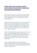 Certified AML Fintech Compliance Associate &lpar;CAFCA&rpar; COMPLETE EXAM LATEST VERSION 2026-2027 QUESTIONS AND ANSWERS&period;pdf&NewLine;&NewLine;