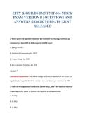 CITY & GUILDS 2365 UNIT 614 MOCK&NewLine;EXAM VERSION B &vert; QUESTIONS AND&NewLine;ANSWERS &vert;2026&sol;2027 UPDATE &vert; JUST&NewLine;RELEASED