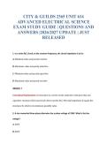 CITY & GUILDS 2365 UNIT 614&NewLine;ADVANCED ELECTRICAL SCIENCE&NewLine;EXAM STUDY GUIDE &vert; QUESTIONS AND&NewLine;ANSWERS &vert;2026&sol;2027 UPDATE &vert; JUST&NewLine;RELEASED
