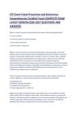 CFE Exam Fraud Prevention and Deterrence Comprehensive Certified Fraud COMPLETE EXAM LATEST VERSION 2026-2027 QUESTIONS AND ANSWERS &period;pdf&NewLine;&NewLine;
