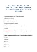 CITY & GUILDS 2365 UNIT 614&NewLine;PRACTICE EXAM &vert; QUESTIONS AND&NewLine;ANSWERS &vert;2026&sol;2027 UPDATE &vert; JUST&NewLine;RELEASED