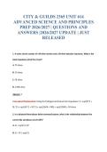 CITY & GUILDS 2365 UNIT 614&NewLine;ADVANCED SCIENCE AND PRINCIPLES&NewLine;PREP 2026&sol;2027 &vert; QUESTIONS AND&NewLine;ANSWERS &vert;2026&sol;2027 UPDATE &vert; JUST&NewLine;RELEASED