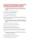 NCLEX RN MENTAL HEALTH 2026&sol;2027 &ndash; EXAM QUESTIONS &NewLine;AND CORRECT ANSWERS &lpar;VERIFIED ANSWERS&rpar; PLUS &NewLine;RATIONALE &vert; 2027 Q&A &vert; INSTANT DOWNLOAD PDF