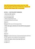 Texas OSSF Designated Representative Exam Prep &vert; 300&plus; &NewLine;Practice Questions with Answers & Rationales &vert; Aligned with &NewLine;TCEQ Title 30 TAC Chapter 285 &vert; A&plus; Guaranteed 