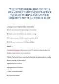 WGU D378 EXAM BUNDLE QUESTIONS WITH VERIFIED ANSWERS