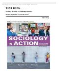 Sociology in Action&colon; A Canadian Perspective 4th Edition &mdash; Complete Test Bank & Study Guide with Verified Answers by Diane G&period; Symbaluk & Tami M&period; Bereska