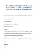 WGU D117 EXAM BUNDLE QUESTIONS WITH VERIFIED ANSWERS