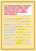 Test Bank Brunner & Suddarth's Medical-Surgical Nursing 16th