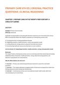 Primary Care 6th Edition Original Practice Questions &vert; Clinical Reasoning