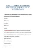 NU 631 EXAM BUNDLE QUESTIONS WITH VERIFIED ANSWERS
