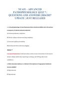 NU 631 EXAM BUNDLE QUESTIONS WITH VERIFIED ANSWERS