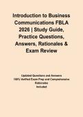Introduction to Business Communications FBLA 2026 &vert; Study Guide&comma; Practice Questions&comma; Answers&comma; Rationales & Exam Review