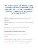 PSY 7713 EXAM BUNDLE QUESTIONS WITH VERIFIED ANSWERS