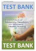 Essentials of Maternity&comma; Newborn&comma; and Women's Health Nursing 4th Edition Test Bank by Susan Scott Ricci&colon; Complete Exam Prep with 1&comma;000&plus; Practice Questions&comma; Answer Keys&comma; and Chapter-by-Chapter Review for Nursing Students