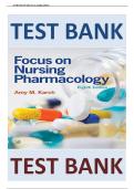 Focus on Nursing Pharmacology 8th Edition Test Bank by Amy M&period; Karch&colon; Complete Exam Prep with 1&comma;000&plus; Practice Questions&comma; Answer Keys&comma; and Chapter-by-Chapter Review for Nursing Students