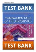 Fundamentals of Nursing 10th Edition Test Bank by Potter & Perry&colon; Complete Exam Prep with 1&comma;000&plus; NCLEX-Style Practice Questions&comma; Answer Keys&comma; and Chapter-by-Chapter Review for Nursing Students