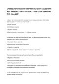 GNRS515 ADVANCED PATHOPHYSIOLOGY EXAM 2 QUESTIONS AND ANSWERS &vert; GNRS515 EXAM 2 STUDY GUIDE & PRACTICE TEST 2026&sol;2027