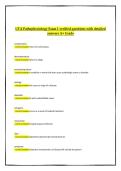 UTA Pathophysiology Exam 1 Verified Questions with Detailed Answers &mdash; A&plus; Grade
