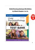Solutions Manual - Child Psychopathology&comma; 8th Edition &ndash; Eric J&period; Mash&comma; David A&period; Wolfe&comma; Katherine Nguyen Williams &ndash; ISBN 9780357796580 &lpar;Chapters 1&ndash;14&rpar;