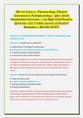 NR 545 Exam 3 &ndash; Pharmacology&comma; Physical &NewLine;Assessment & Pathophysiology &ndash; Q&A &lpar;2026&rpar; &NewLine;Chamberlain University &vert; 100 High-Yield Practice &NewLine;Questions with Verified Answers & Detailed &NewLine;Rationales &vert; BRAND NEW&excl;&excl;&excl; 