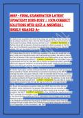AHIP Final Exam 2026&sol;2027 &vert; Verified Questions & Answers